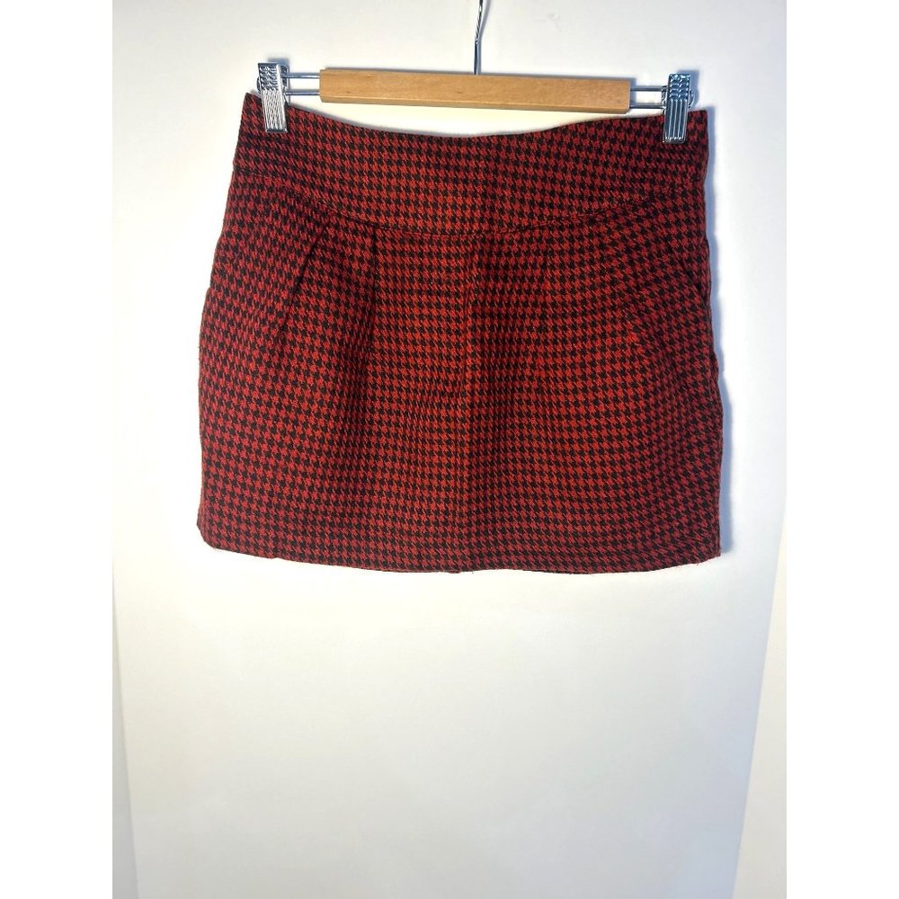 Twenty One Red & Black Plaid Skirt-Size:Medium